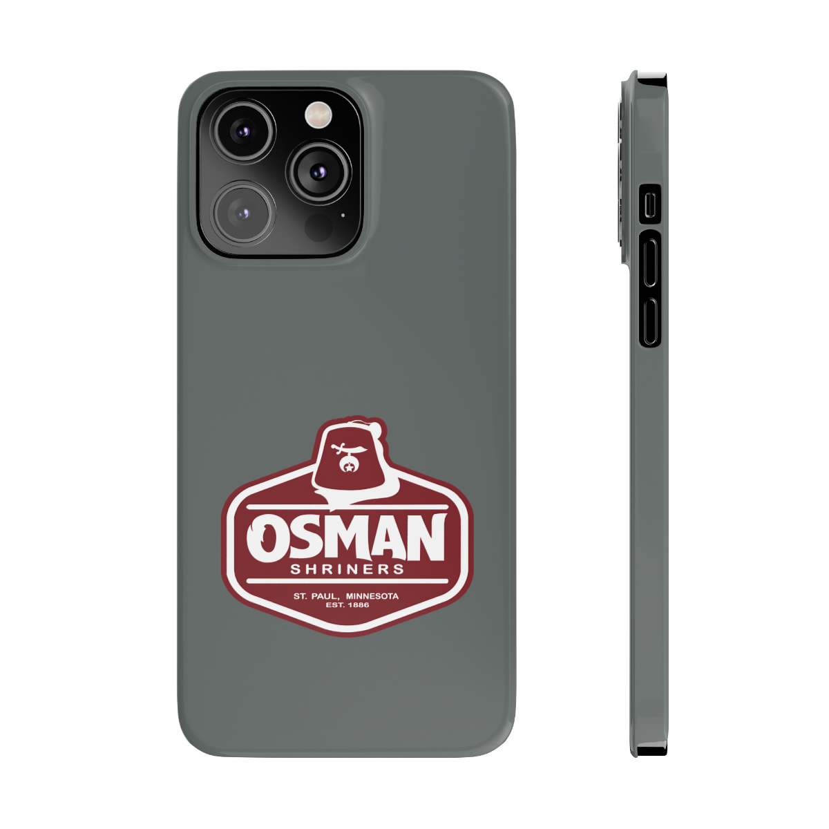 Osman Shrine Slim Phone Case Dark Grey - Image 67