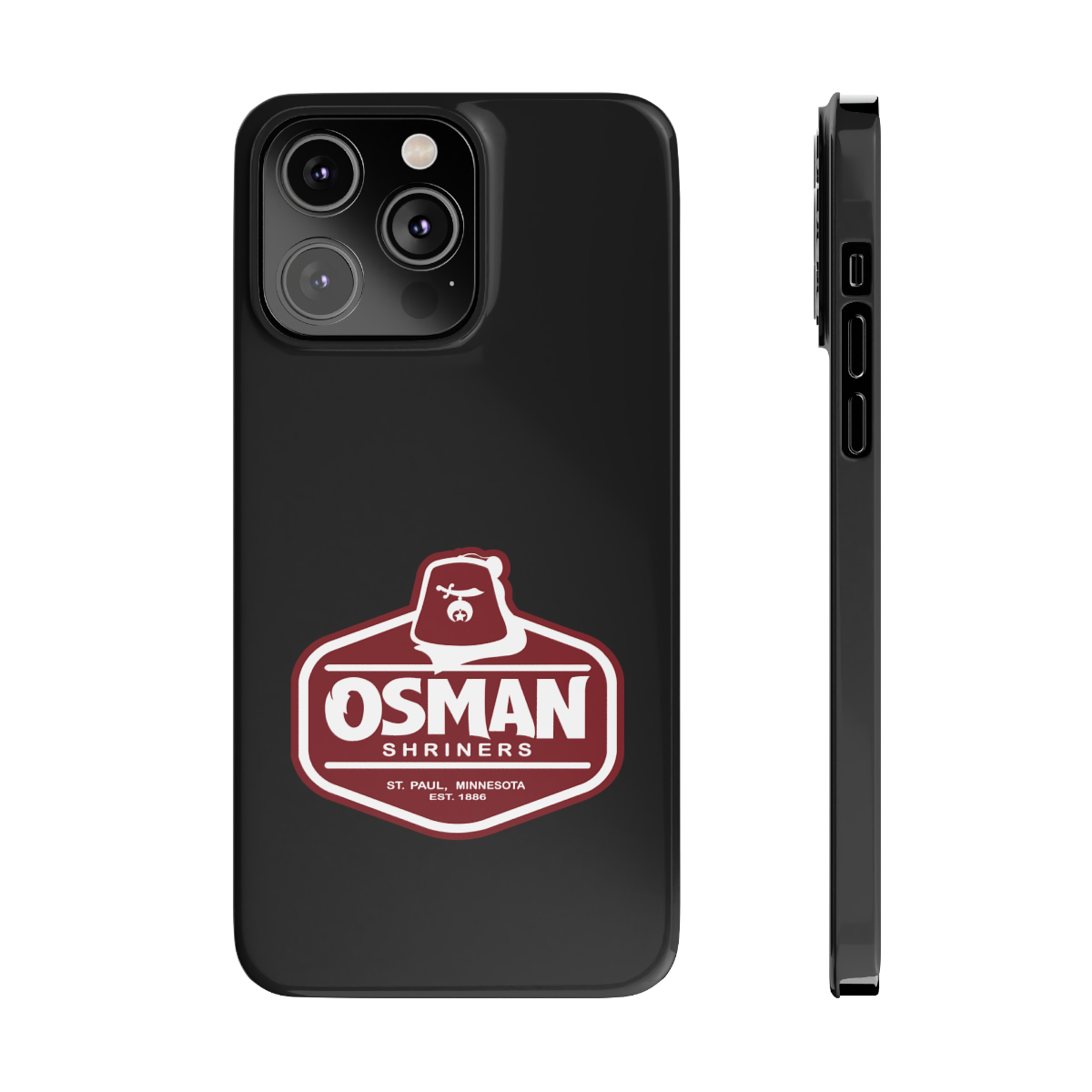 Osman Shrine Slim Phone Case Black - Image 67