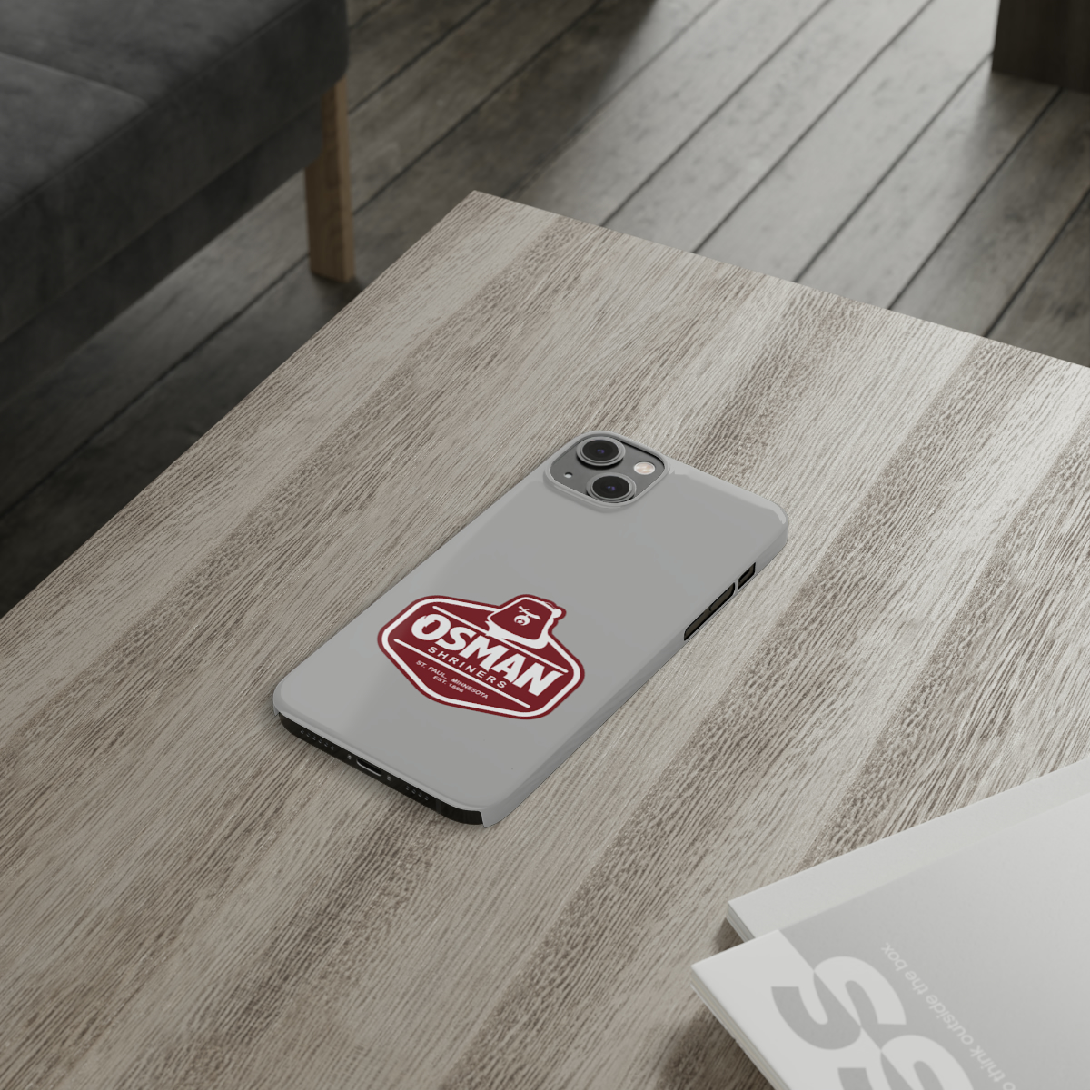 Osman Shrine Slim Phone Case Light Grey - Image 70