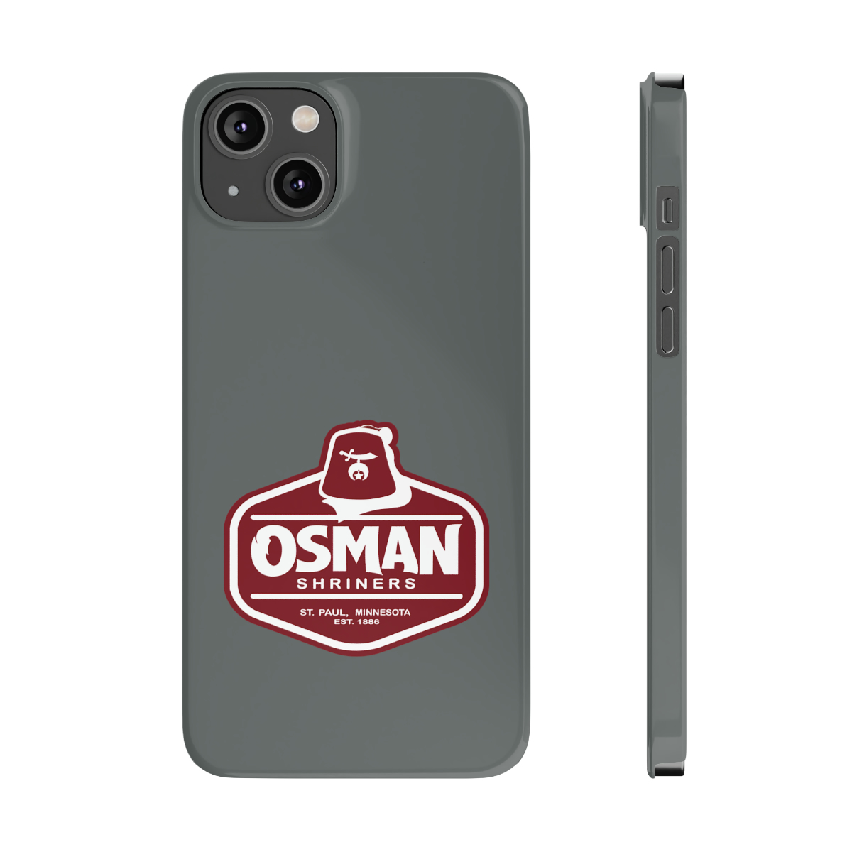 Osman Shrine Slim Phone Case Dark Grey - Image 69