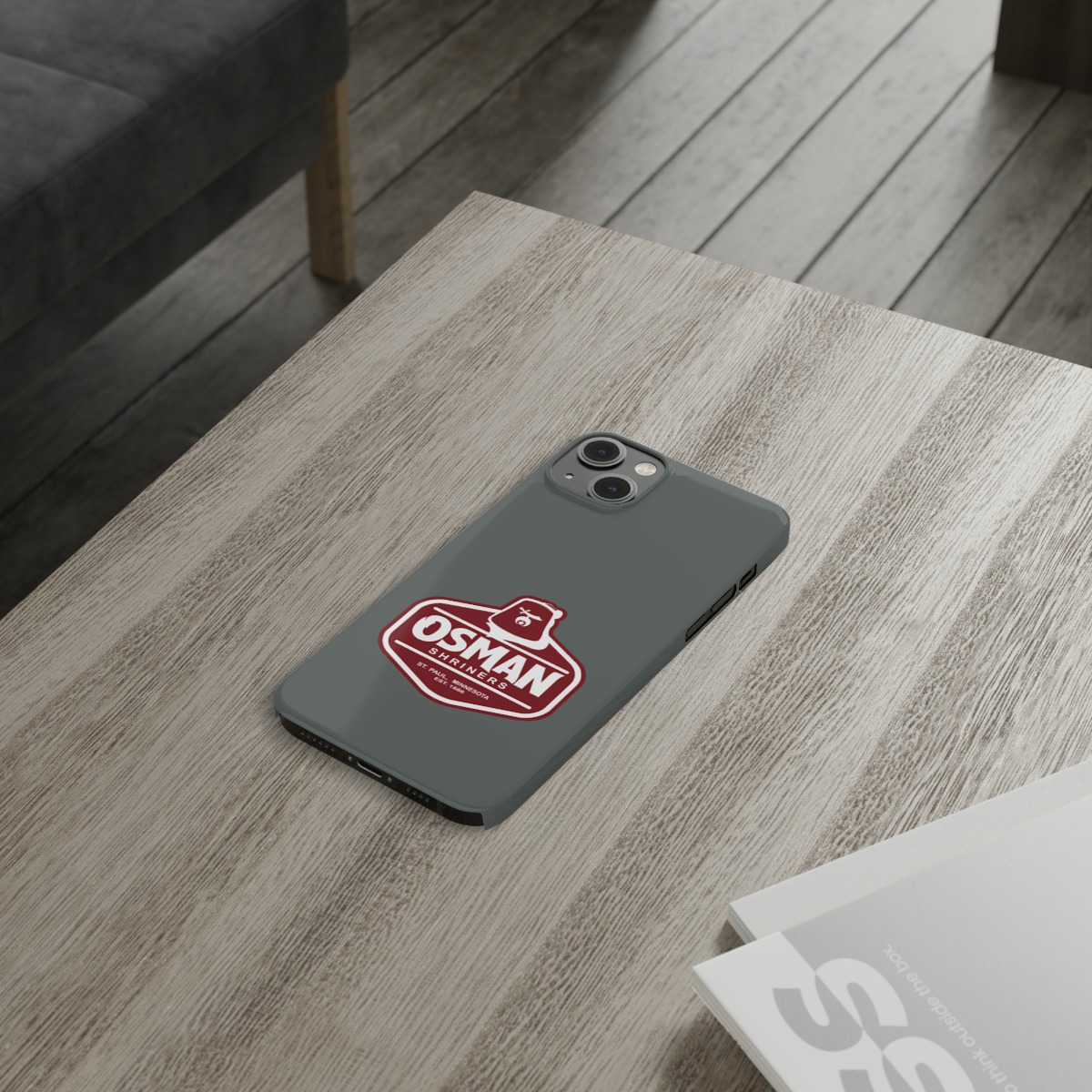 Osman Shrine Slim Phone Case Dark Grey - Image 70