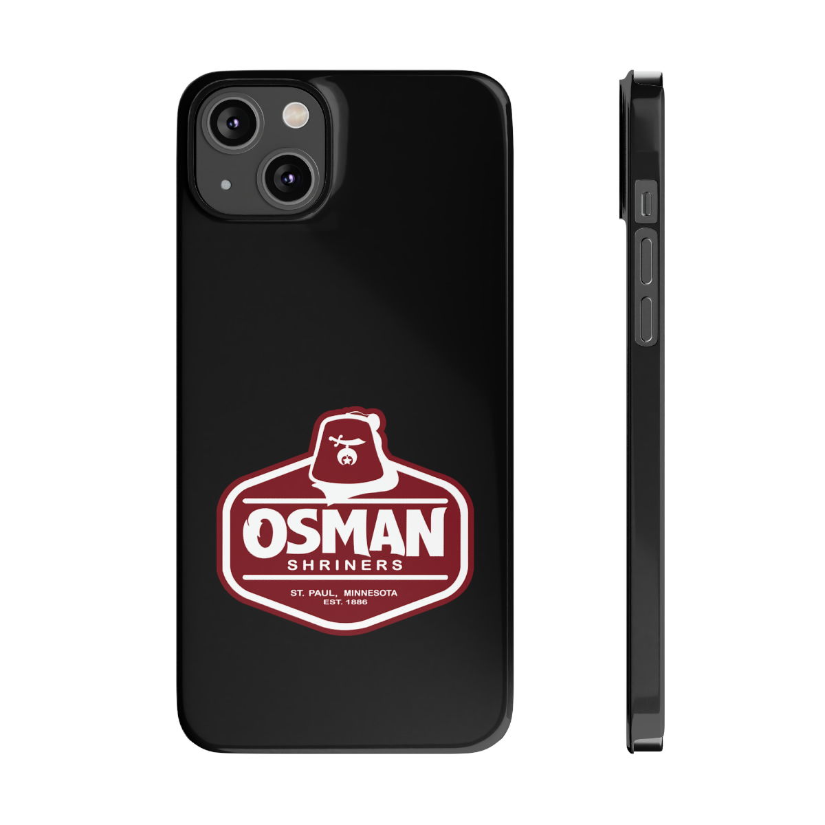 Osman Shrine Slim Phone Case Black - Image 69