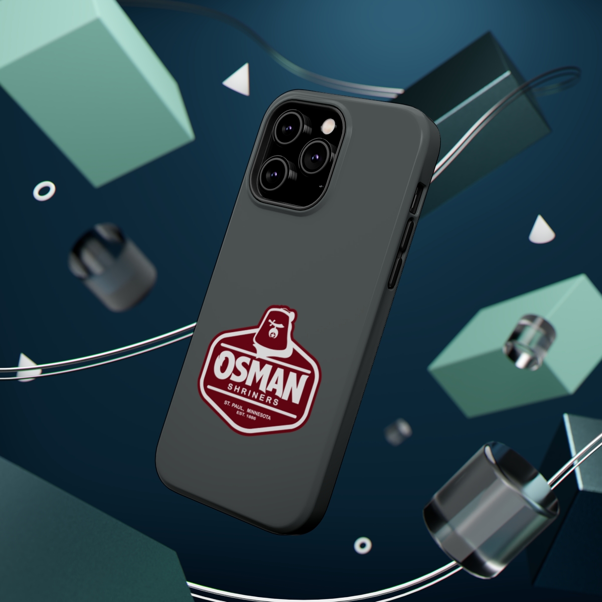 Osman Shrine MagSafe Tough Case Dark Grey - Image 36