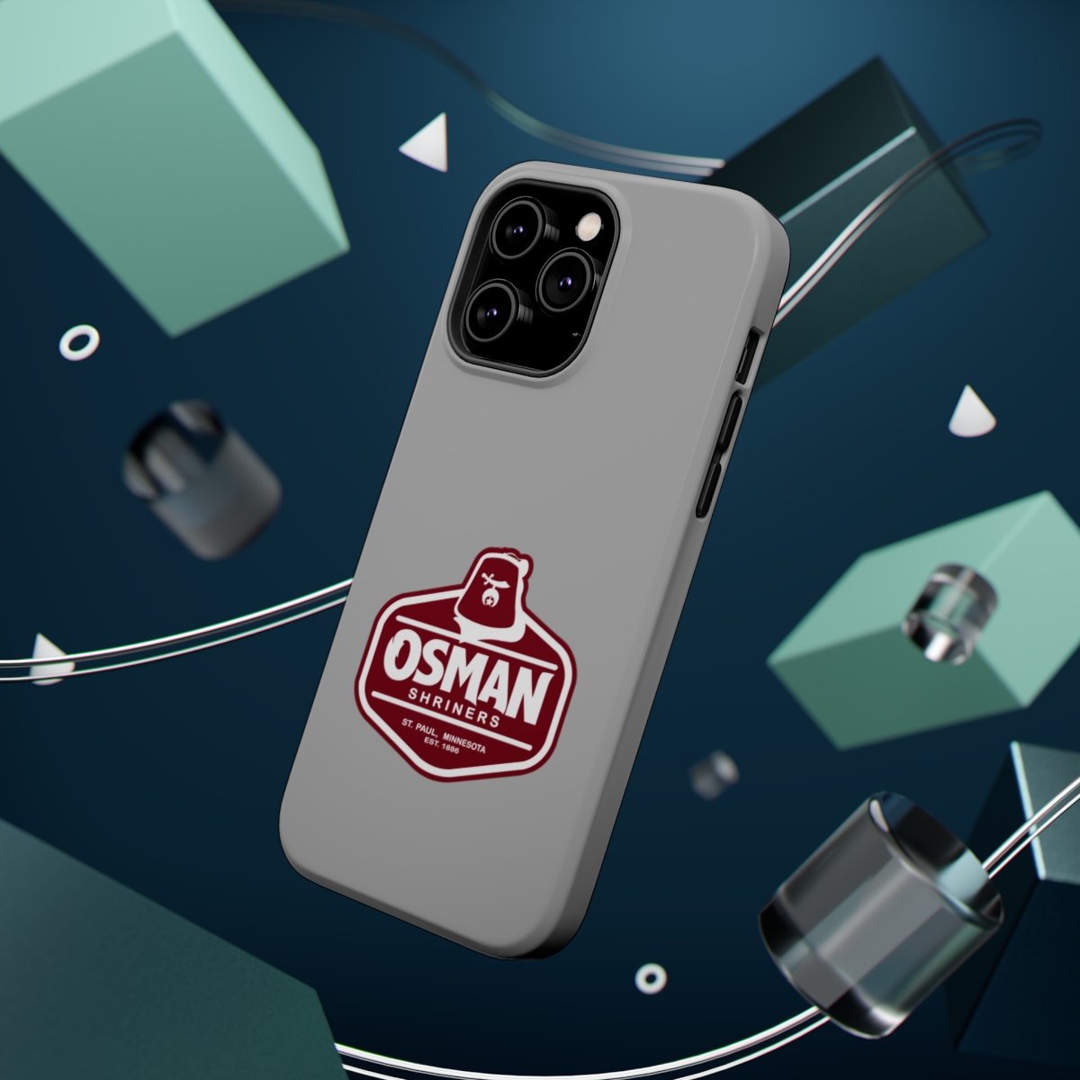 Osman Shrine MagSafe Tough Case Light Grey - Image 36