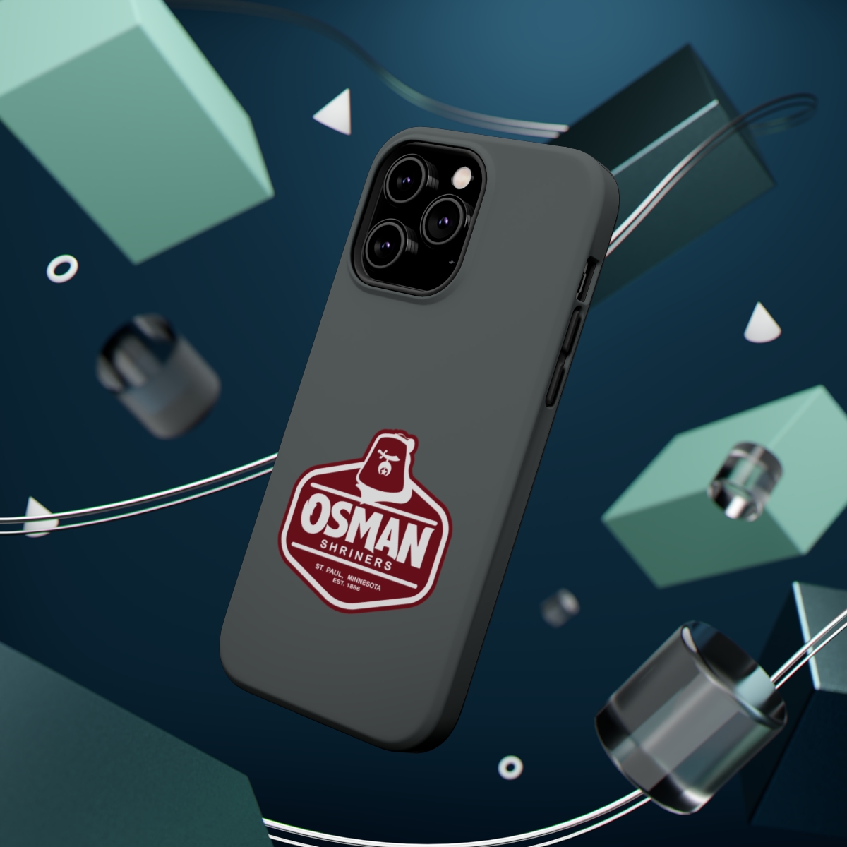 Osman Shrine MagSafe Tough Case Dark Grey - Image 41