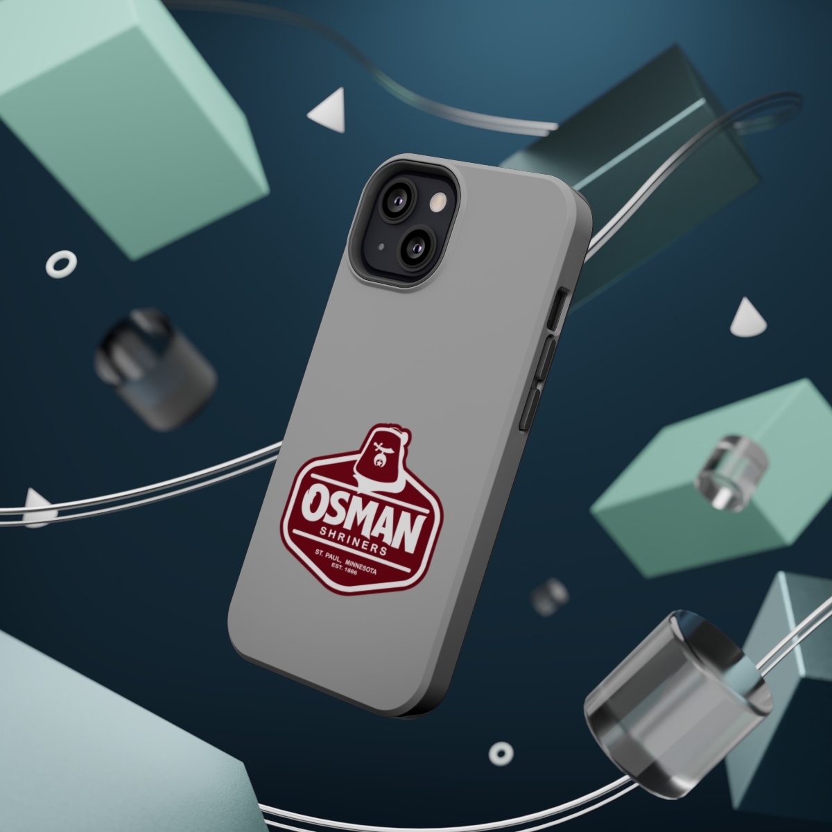 Osman Shrine MagSafe Tough Case Light Grey - Image 46